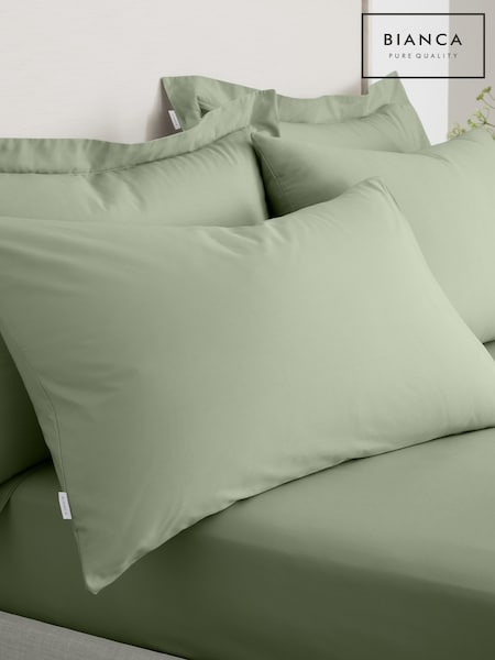 Bianca Sage 200 Thread Count 100% Cotton Pillowcase Pair (F54179) | AED58