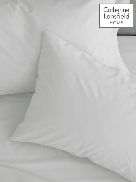 Catherine Lansfield Set of 2 Easy Iron Percale Pillowcases (F54180) | R$ 100