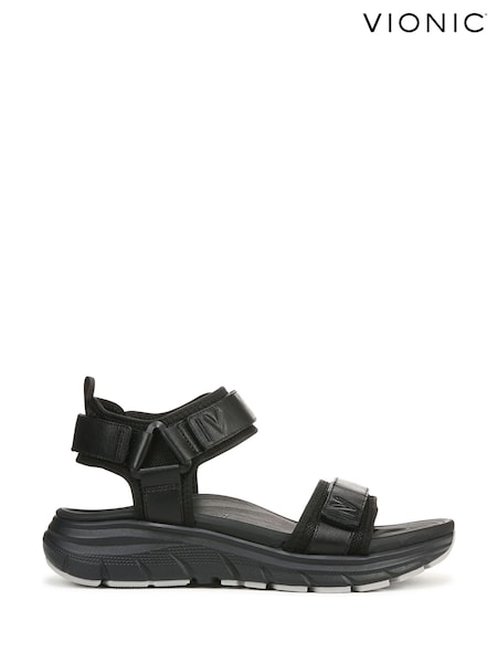 Vionic Mens Walk Max Wanderer Arch Support Walking Black Sandals (F54221) | 1,043 LEI