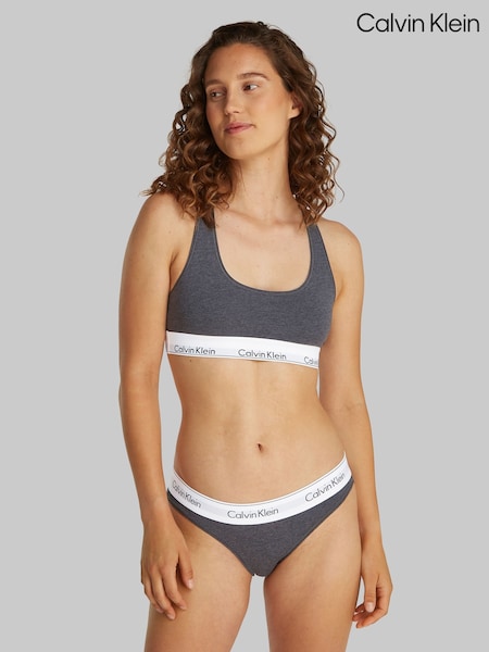 Calvin Klein Grey Modern Cotton Full Briefs (F54358) | ₪116