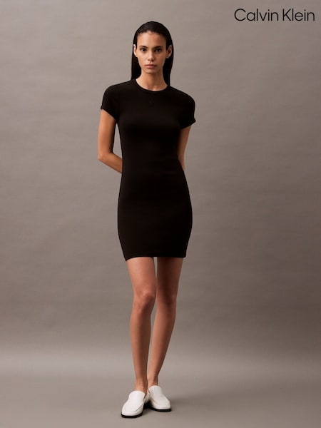Calvin Klein Rib Mini Bodycon Dress (F54372) | ‏322 ر.ق.