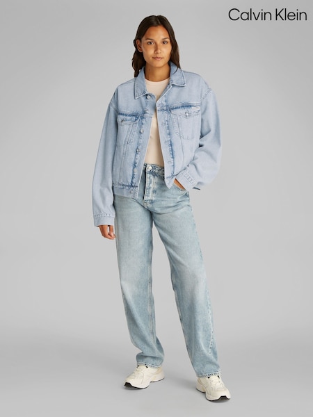 Calvin Klein Blue Boxy Denim Jacket (F54399) | kr1 713