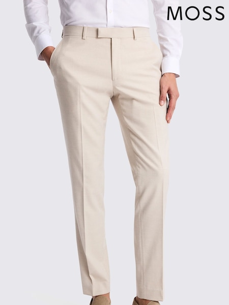 MOSS Natural Slim Fit Trousers (F54469) | €114