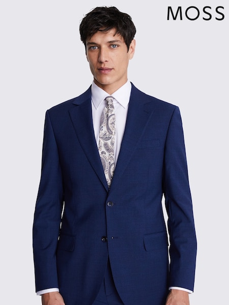 MOSS Blue Tailored Fit Performance Jacket (F54474) | €270