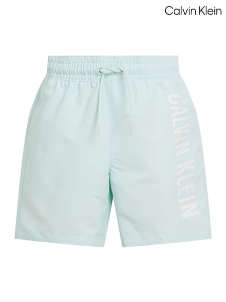 Calvin Klein Green Medium Intense Power Swim Shorts With Drawstring (F54488) | ₪251