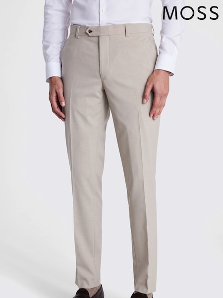 MOSS Natural Slim Fit Trousers (F54496) | €100