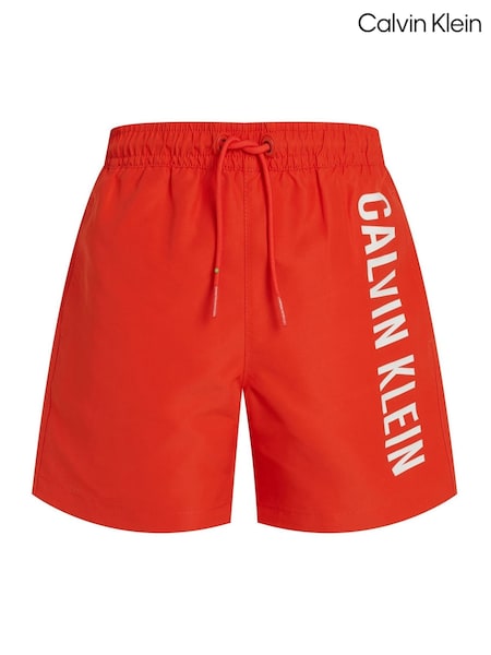 Calvin Klein Red Medium Intense Power Swim Shorts With Drawstring (F54511) | ₪251