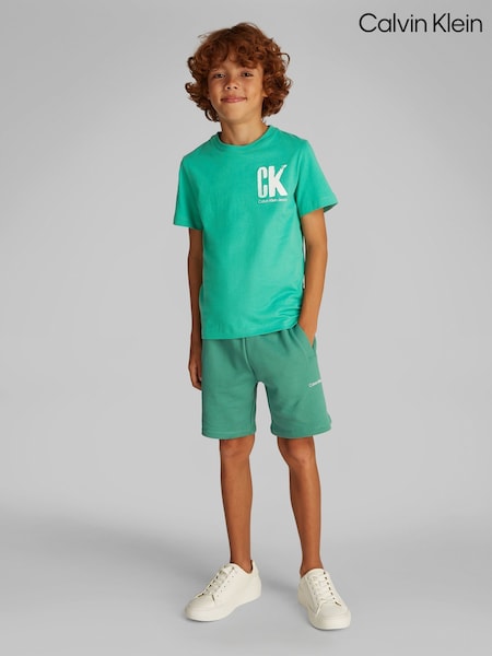 Grün - Calvin Klein 100% Cotton Graphic T-shirt (F54518) | 36 €