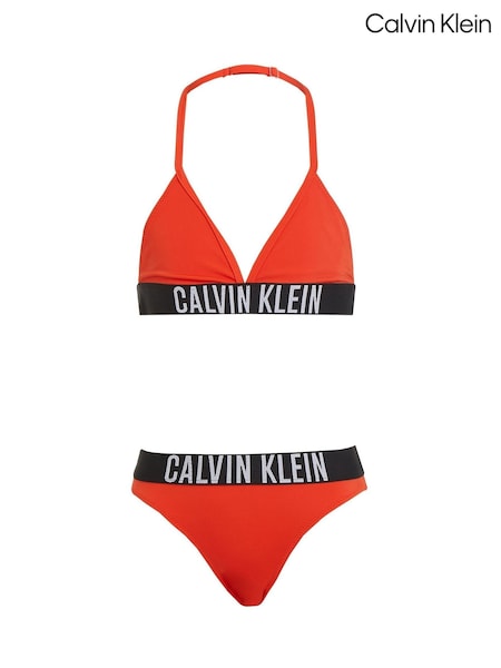 Roșu - Set bikini triunghiular Calvin Klein (F54539) | 372 LEI