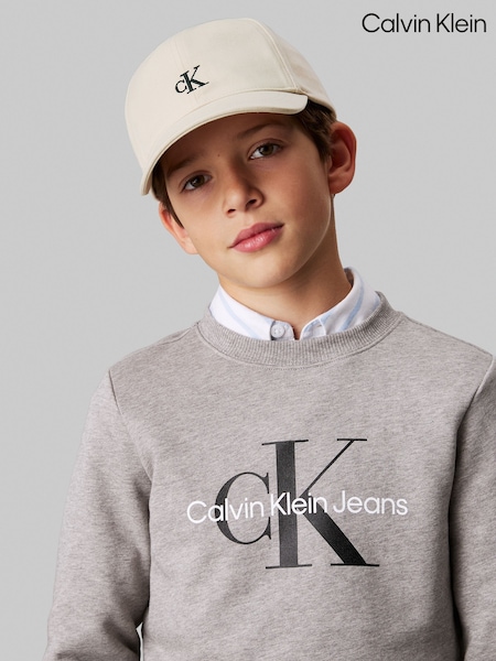 Calvin Klein Cream Monogram Baseball Cap (F54560) | €36