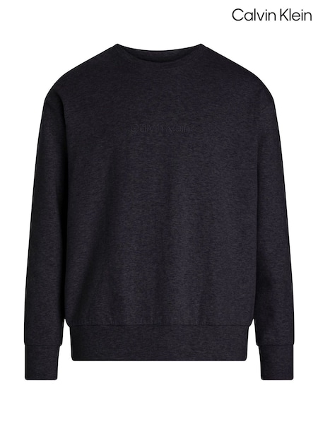 Calvin Klein Black Modern Terry Lounge Sweatshirt (F54569) | AED174