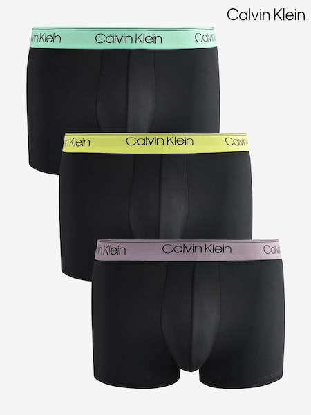 Calvin Klein Blue Micro Stretch Low Rise Trunks 3 Pack (F54580) | €63