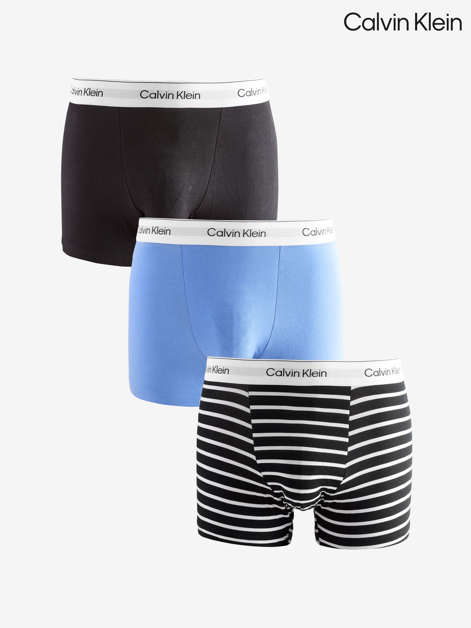Buy Men's Underwear Calvin Klein Trunks Plain Online | Next USA