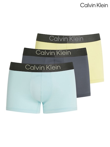 Calvin Klein Yellow Brushed Micro Stripe Trunks 3 Pack (F54611) | €64