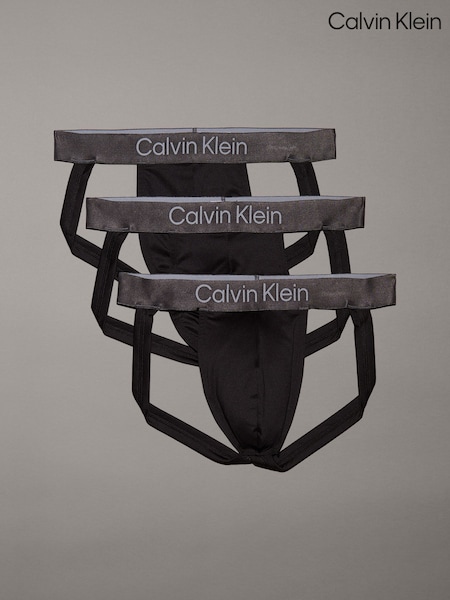 Calvin Klein Brushed Micro Stripe Jockstrap 3 Pack (F54620) | ‏226‏₪