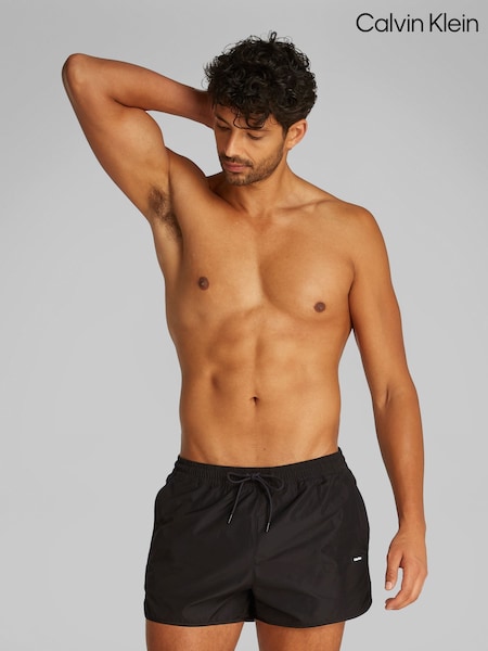 Calvin Klein Black Short Runner Swim Shorts (F54630) | SGD 116