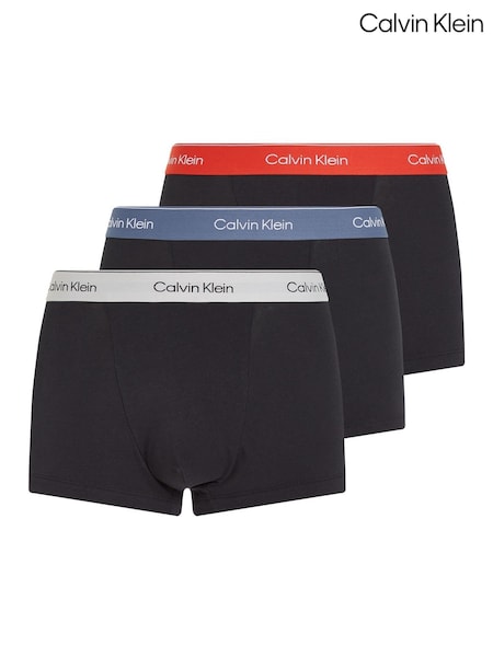 Calvin Klein Black Relaxed Icon Stretch Trunks 3 Pack (F54642) | ₪221