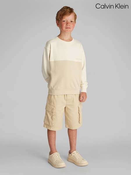 Calvin Klein Cream Terry 100% Cotton Sweatshirt (F54695) | 2,704 UAH - 3,304 UAH