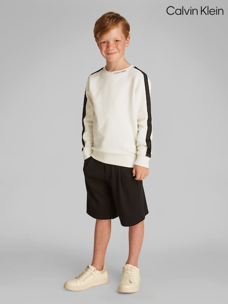 Calvin Klein Soft 100% Cotton Terry Crew Neck Sweatshirt (F54698) | €87 - €102