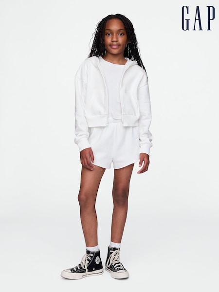 Gap White Vintage Soft Jogger Shorts (4-13yrs) (F54707) | €20