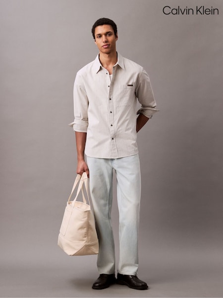 Calvin Klein Blue 90'S Straight 100% Cotton Jeans (F54717) | R$ 1,185