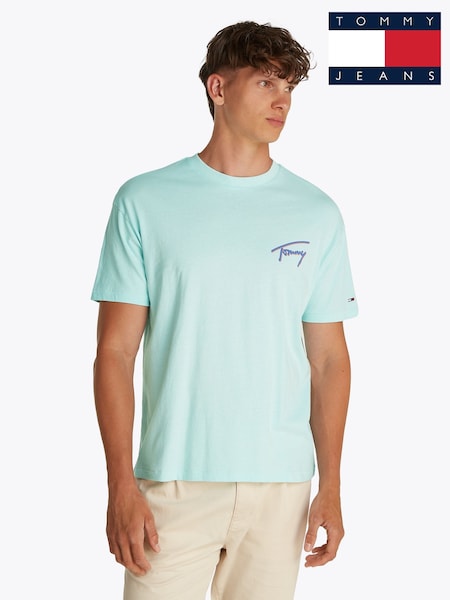 Зелений - Tommy Jeans Relaxed Faded Graphic 100% Cotton футболки (F54774) | 2 103 грн