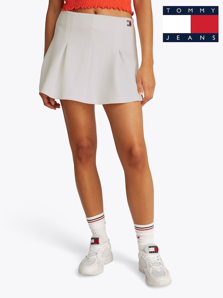 Tommy Jeans Pique Badge Fit & Flare Skirt (F54775) | ‏277‏₪