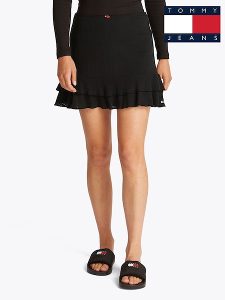 Tommy Jeans Pointelle Mini 100% Cotton Skirt (F54793) | €79