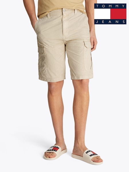 Бежевий - Tommy Jeans Regular Fit Otis Cargo 100% Cotton Shorts (F54797) | 3 905 грн