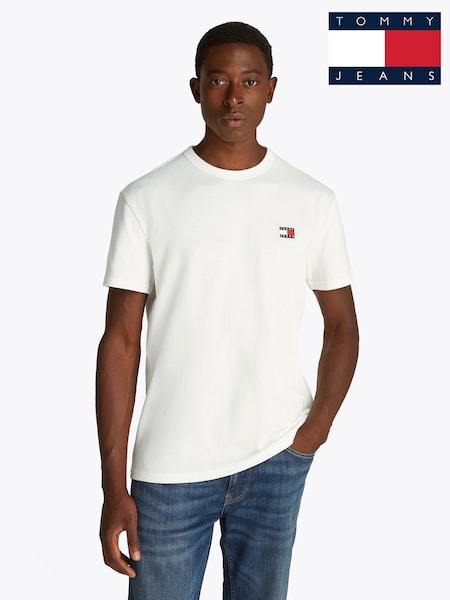 Natural - Tricou Tommy Jeans Croială clasică Badge din 100% bumbac (F54860) | 261 LEI