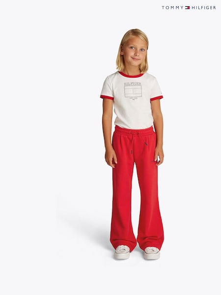 Tommy Hilfiger Red Flag Wide Joggers (F54918) | ₪251 - ₪277