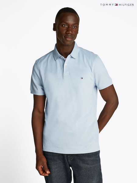 أزرق - Tommy Hilfiger 1985 Regular Fit Stretch Polo Shirt (F54922) | ‏218 د.إ.‏