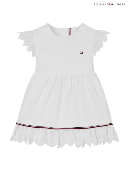 Tommy Hilfiger Broderie Anglaise Short Sleeve Dress (F54934) | ¥ 10,850