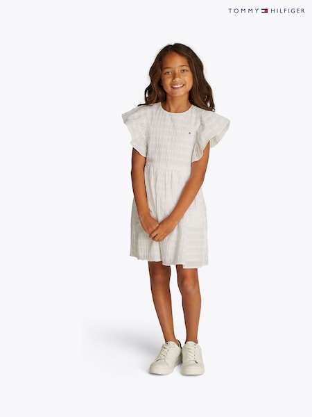 Alb - Rochie evazată Tommy Hilfiger (F54949) | 484 LEI