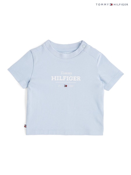 Tommy Hilfiger Blue Monotype 1985 Logo T-Shirt (F54954) | €27