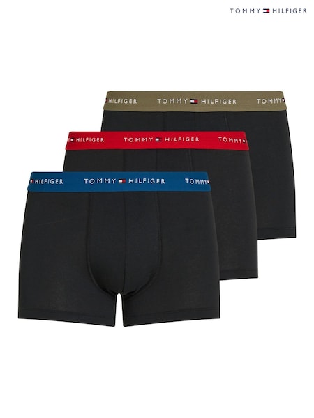 Tommy Hilfiger Signature Essential Waistband Trunks 3 Pack (F55089) | ‏181‏₪