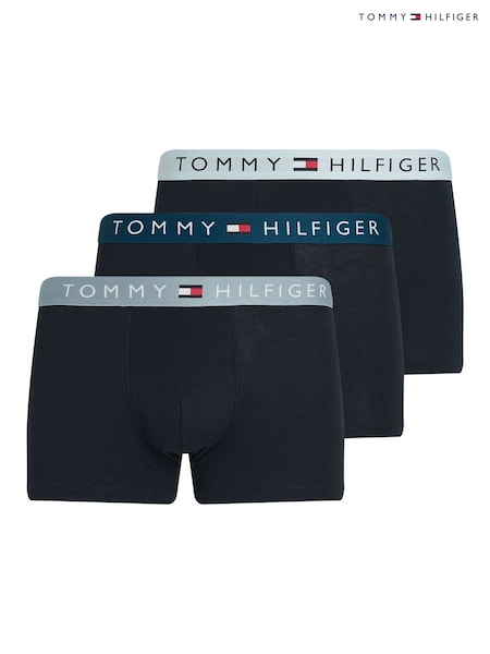 Tommy Hilfiger Blue Waistband Trunks 3 Pack (F55110) | €54