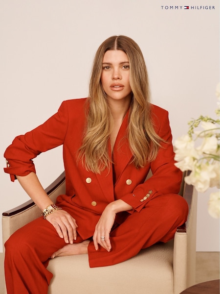 X Sofia Richie Grainge Double-breasted Tommy Hilfiger X Sofia Richie Grainge Double-breasted Red Blazer (F55123) | €567
