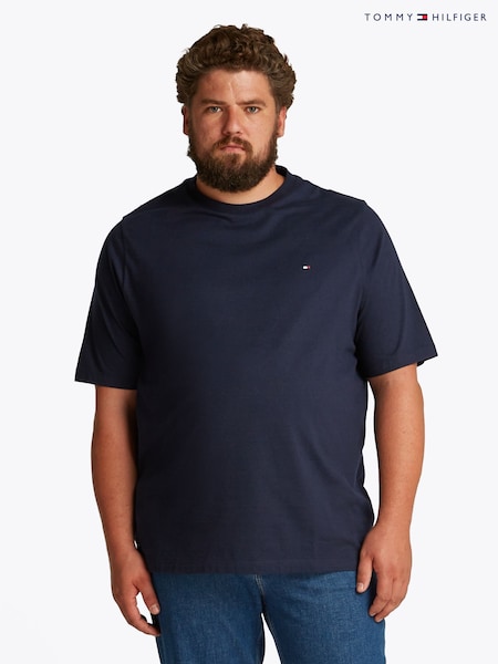 Tommy Hilfiger Blue Regular Fit Plus Essential 100% Cotton T-Shirt (F55126) | €53