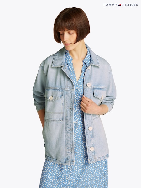 Tommy Hilfiger Oversized Denim Utility Jacket (F55202) | €212