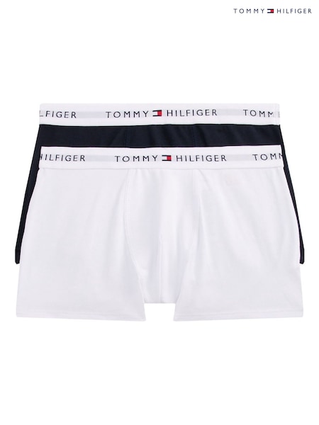 Tommy Hilfiger White Tommy Hilfiger Signature Essential Black Boxer Briefs 2 Pack (F55266) | €12
