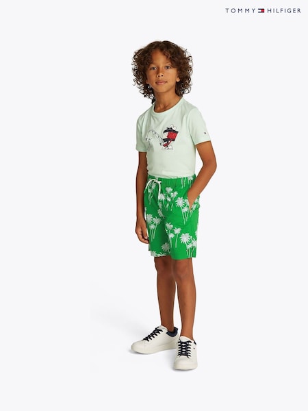 Tommy Hilfiger Stretch Poplin Printed Shorts (F55301) | ‏226‏₪ - ‏277‏ ₪