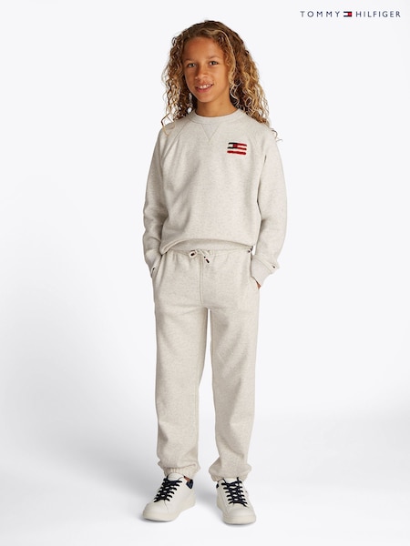 Tommy Hilfiger White Relaxed Flag Sweatshirt (F55314) | €73 - €86