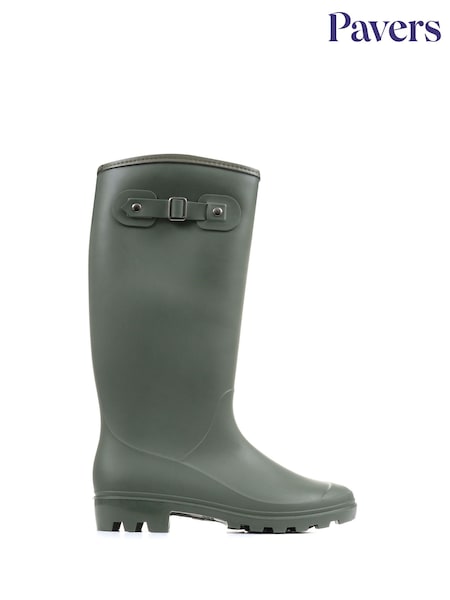 Pavers Green Waterproof Wellington Boots (F55354) | €33