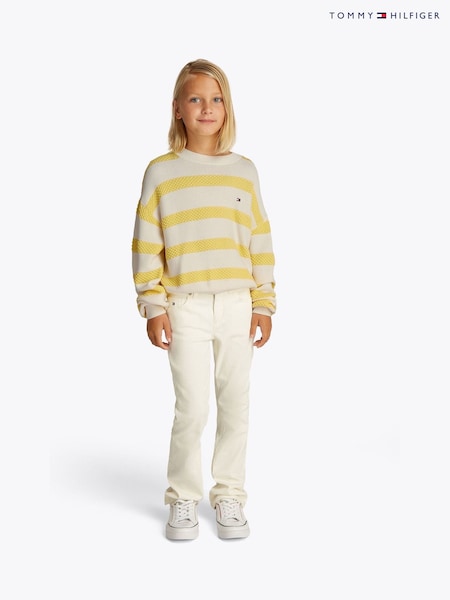 Tommy Hilfiger Yellow Textured Jumper (F55378) | €72 - €86