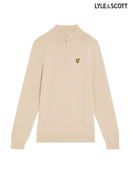 Lyle & Scott Cream 1/4 Zip Jumper (F55509) | €77