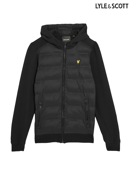 Lyle & Scott Black Hybrid Hoodie (F55529) | €106