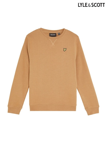 Lyle & Scott Brown Crew Neck Sweatshirt (F55535) | €63