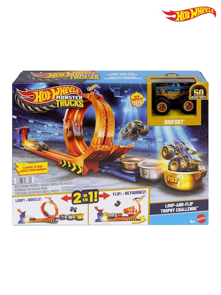Hot Wheels Monster Trucks Loop And Flip Trophy Challenge Playset (F55554) | €44