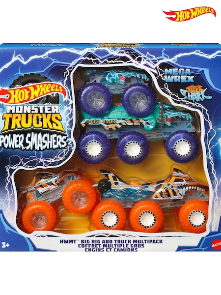 Hot Wheels Monster Truck 164 Power Smashers Trucks  Big Rig Multipack (F55571) | €36